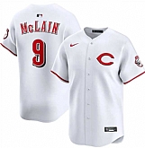 Men's Cincinnati Reds #9 Matt McLain White 2025 Home Limited Stitched Jersey Dzhi,baseball caps,new era cap wholesale,wholesale hats